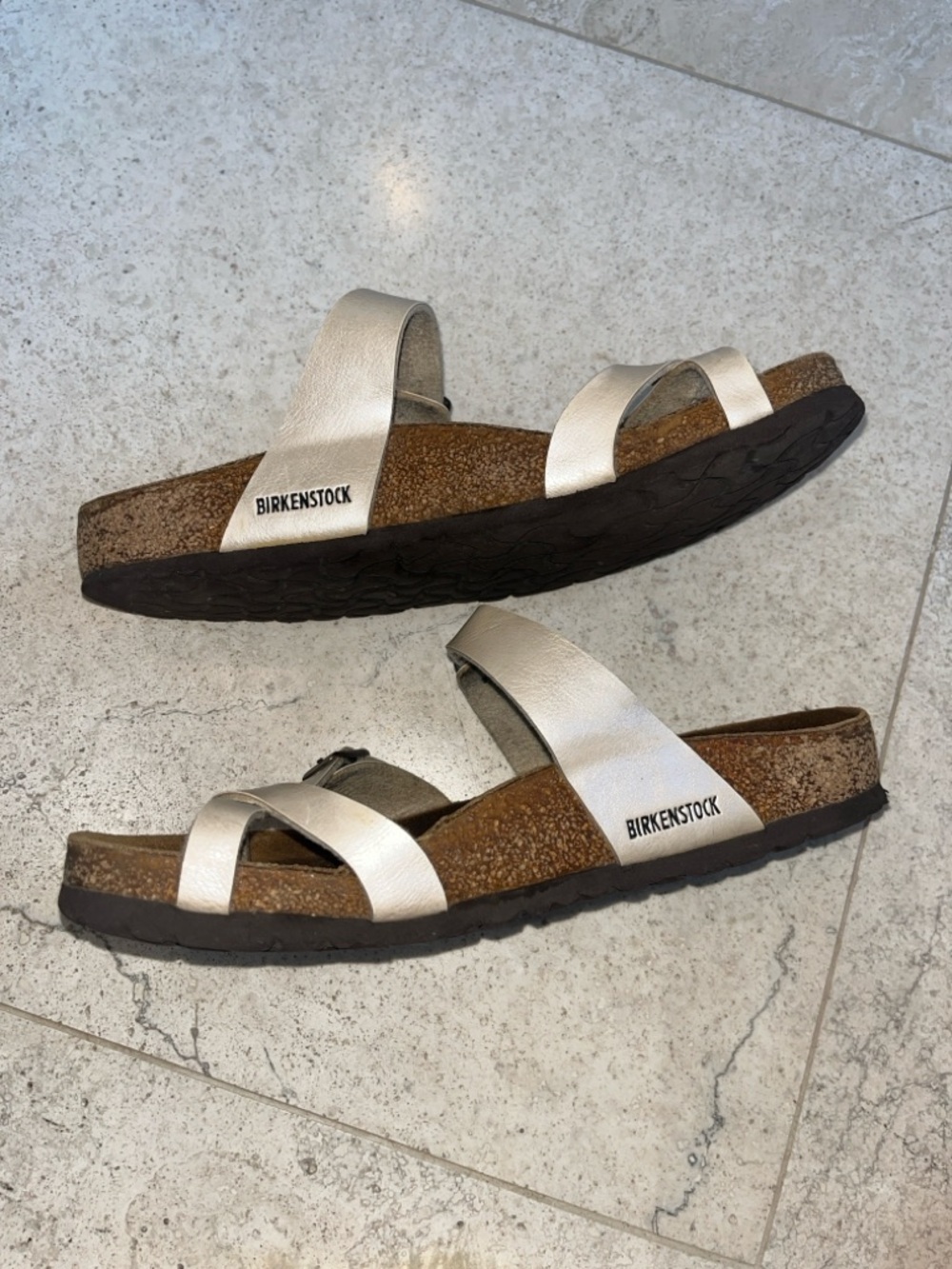 Birkenstock Mayari Sandals in Graceful White Sz 39